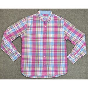 Bonobos Standard Fit Men's Button Down Plaid Long Sleeve Shirt‎ Size Medium